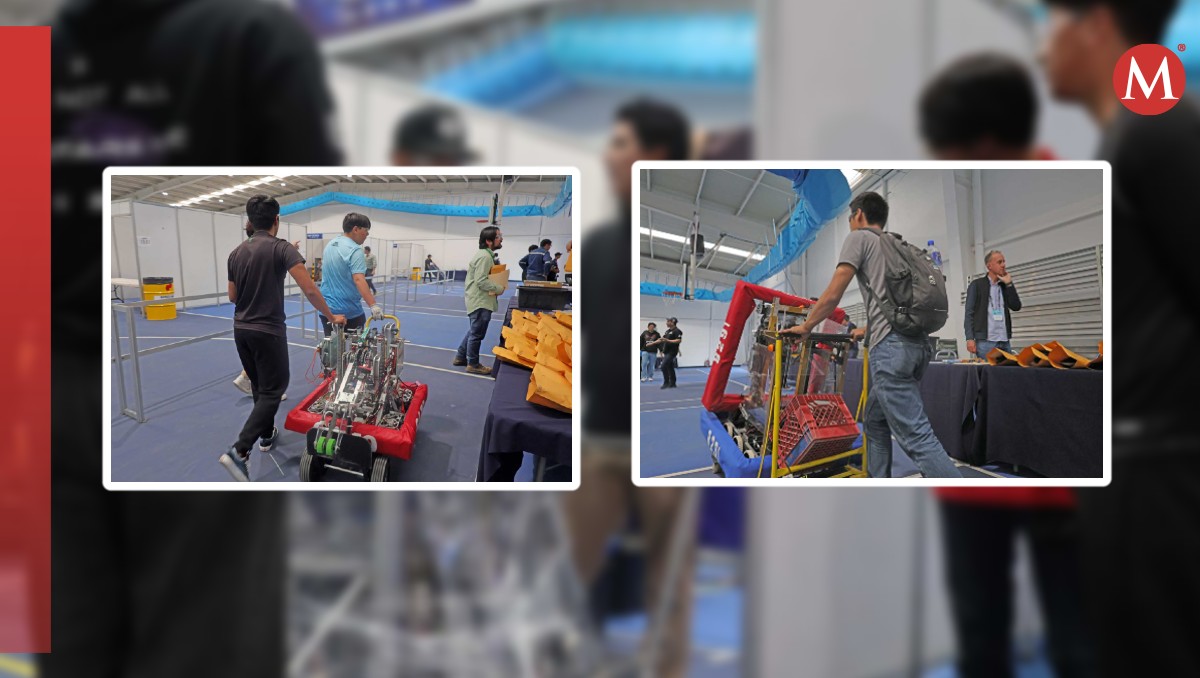 Este miércoles llegaron al Tecnológico de Monterrey los 42 equipos de robótica que participarán en FIRST Regional Laguna. (Verónica Rivera)