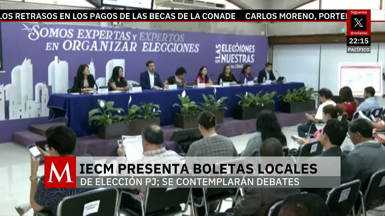 Presentan las boletas para la elección de magistrados y jueces en la CdMx