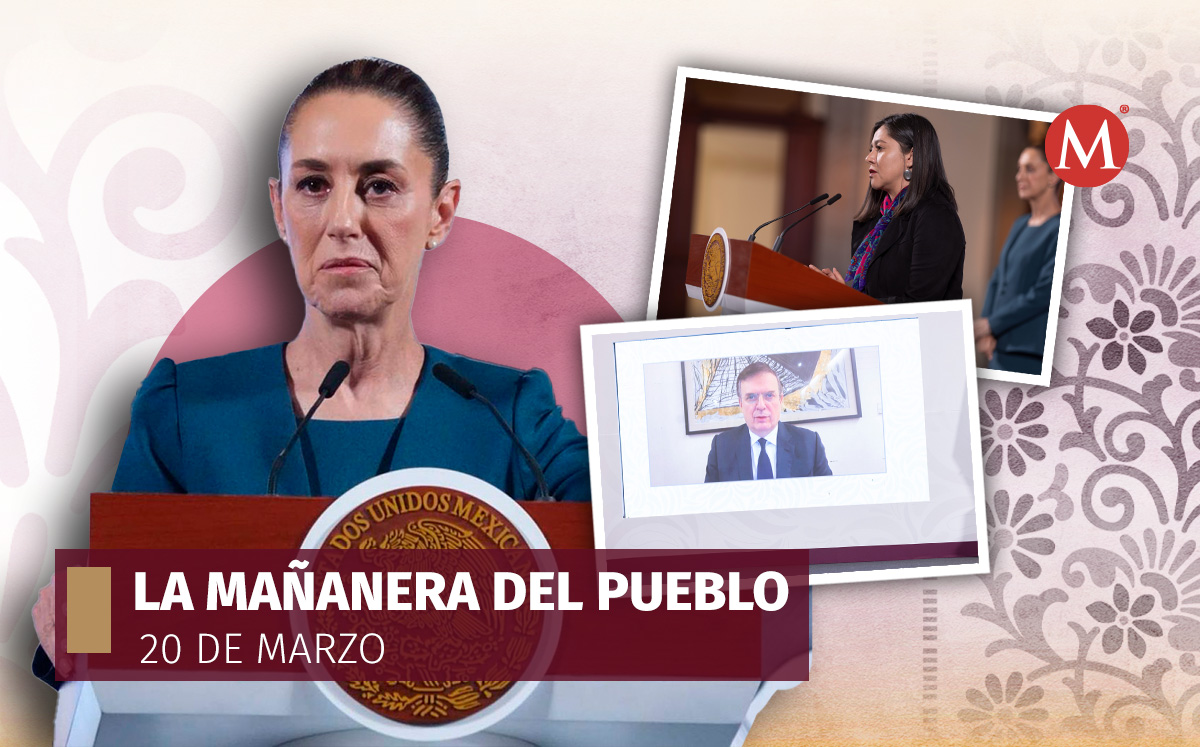 La Presidenta en su conferencia mañanera en Palacio Nacional el 20 de marzo. | Cuartoscuro