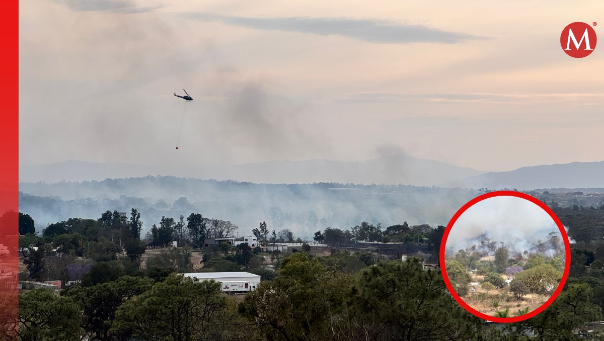 Dos aeronaves apoyan para sofocar el incendio (Fotos: Usi Toledo)