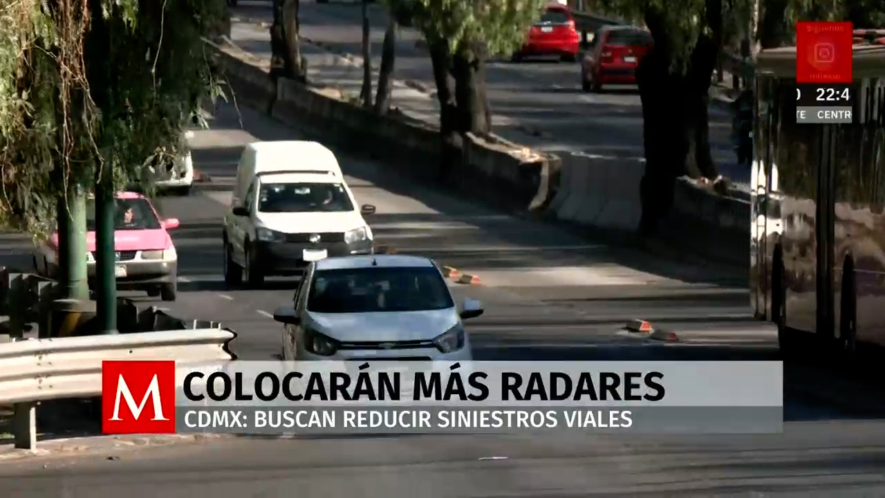 Nueva estrategia de radares en la Ciudad de México para reducir siniestros viales