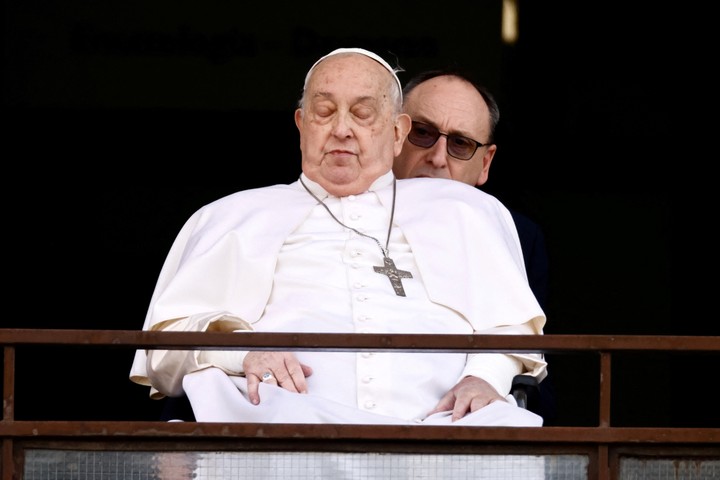 Papa Francisco en su reaparición. | Reuters