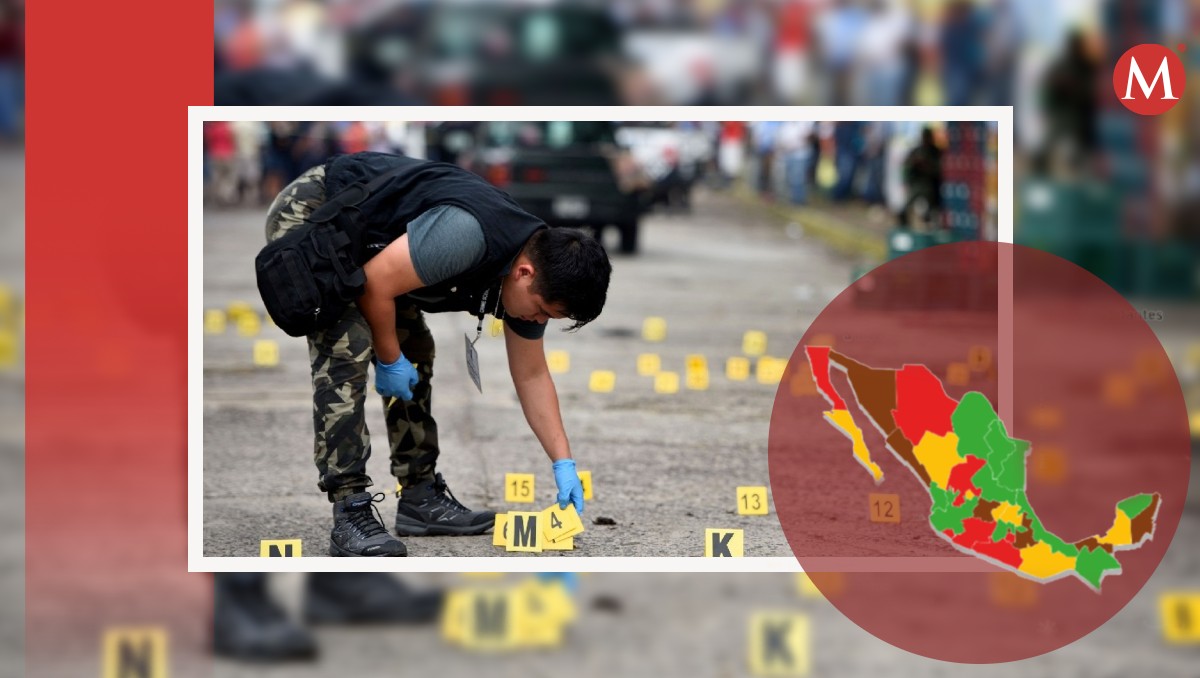 Violencia homicida en México.