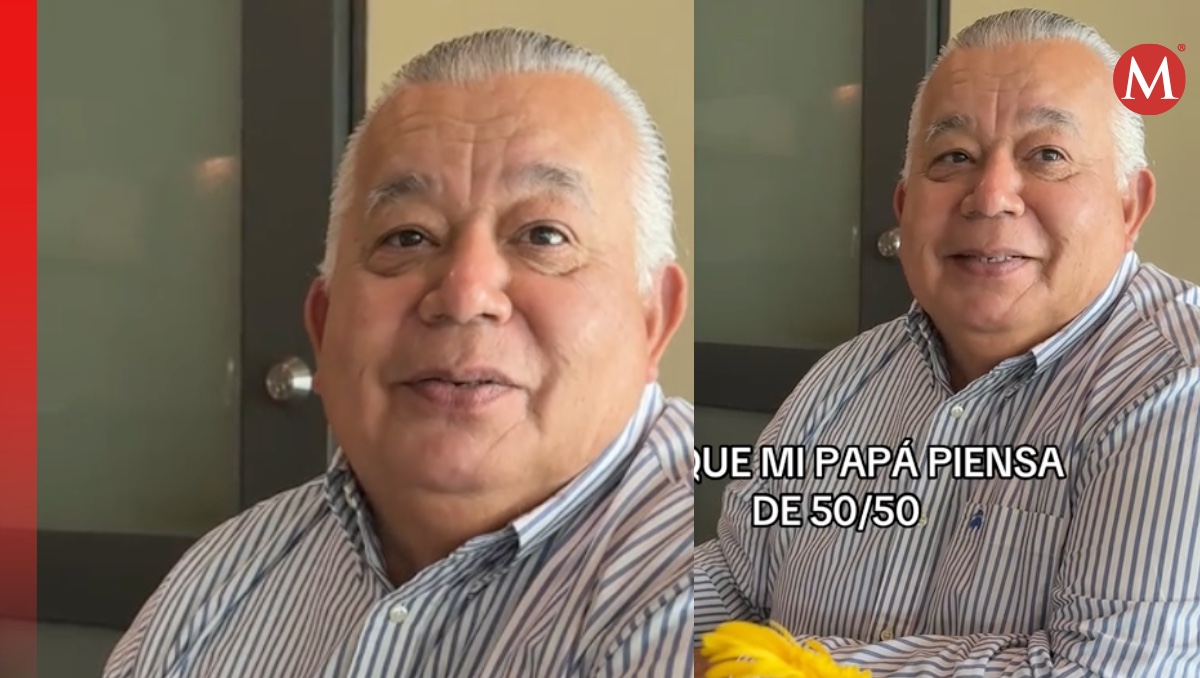 Papá se muestra incómodo con hombres que piden 50-50. | ESPECIAL