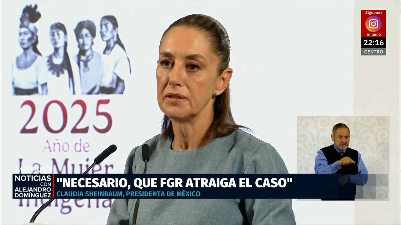 Presidenta Claudia Sheinbaum pide a la FGR atraer el caso del Rancho Izaguirre