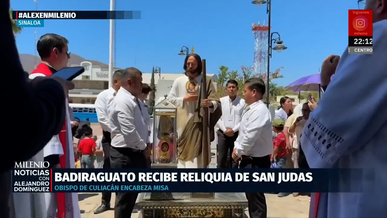 Badiraguato recibe las Reliquias de San Judas Tadeo con gran celebración