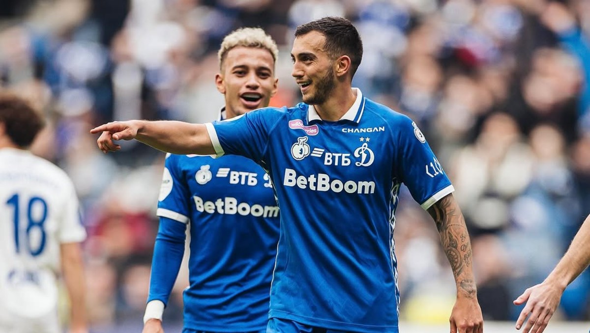 Luis Chávez maca un golazo en Dinamo Moscú vs Orenburg en Rusia (Instagram: @fcdynamo)