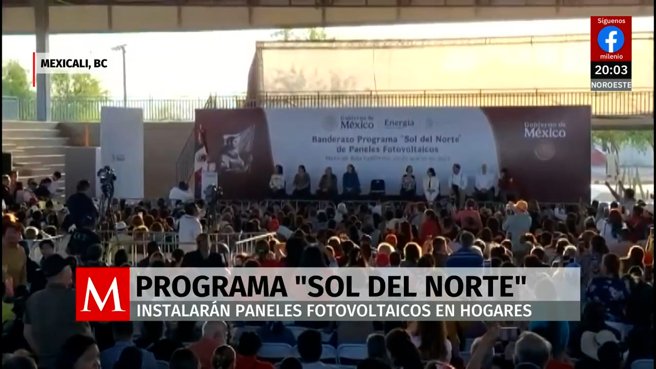 Presidenta Sheinbaum inicia Sol del Norte para bajar costo de luz en Baja California