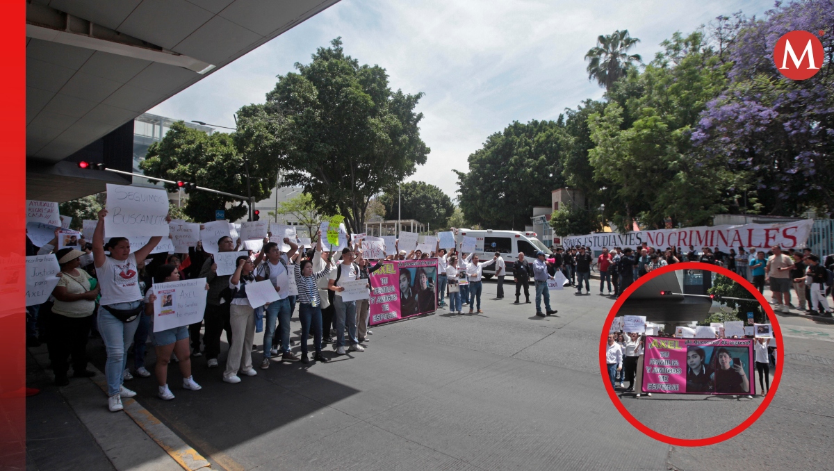 Comunidad estudiantil salió a las calles para exigir el regreso de Axel (Fotos: Fernando Carranza)