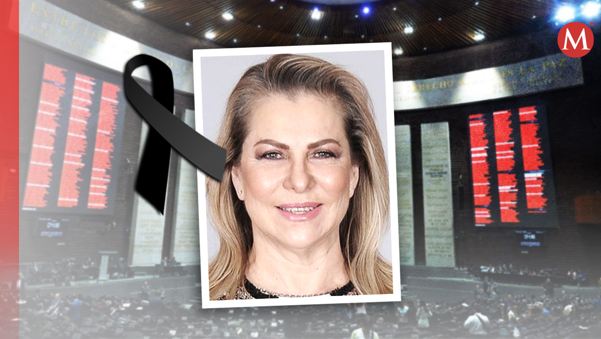 La  Cámara de Diputados confirma la muerte de la diputada María del Carmen Pinete.  | Diseño: Óscar Ávila.