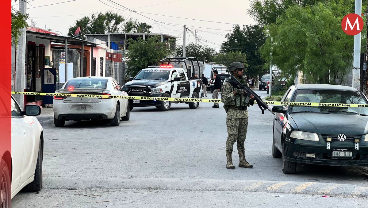 El crimen se cometió sobre la calle San Pedro entre Santa Elena y San Antonio en Zuazua, NL. | Especial.