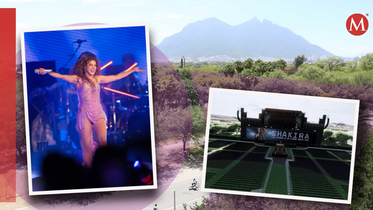 Escenario de Shakira en Parque Fundidora en Monterrey / Jorge López- Especial
