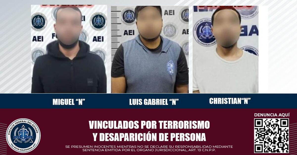 Hombres detenidos por amenazas contra Grupo Firme .(Foto: especial)