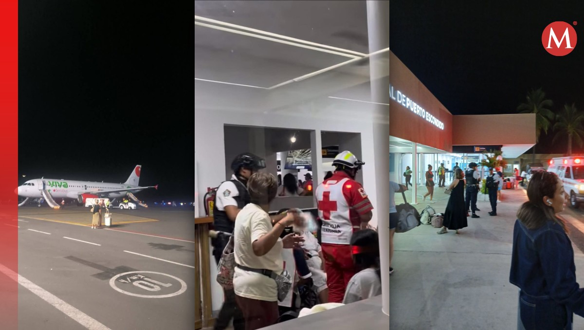 Desalojan vuelo de en Puerto Escondido tras incendio en motor | Especial