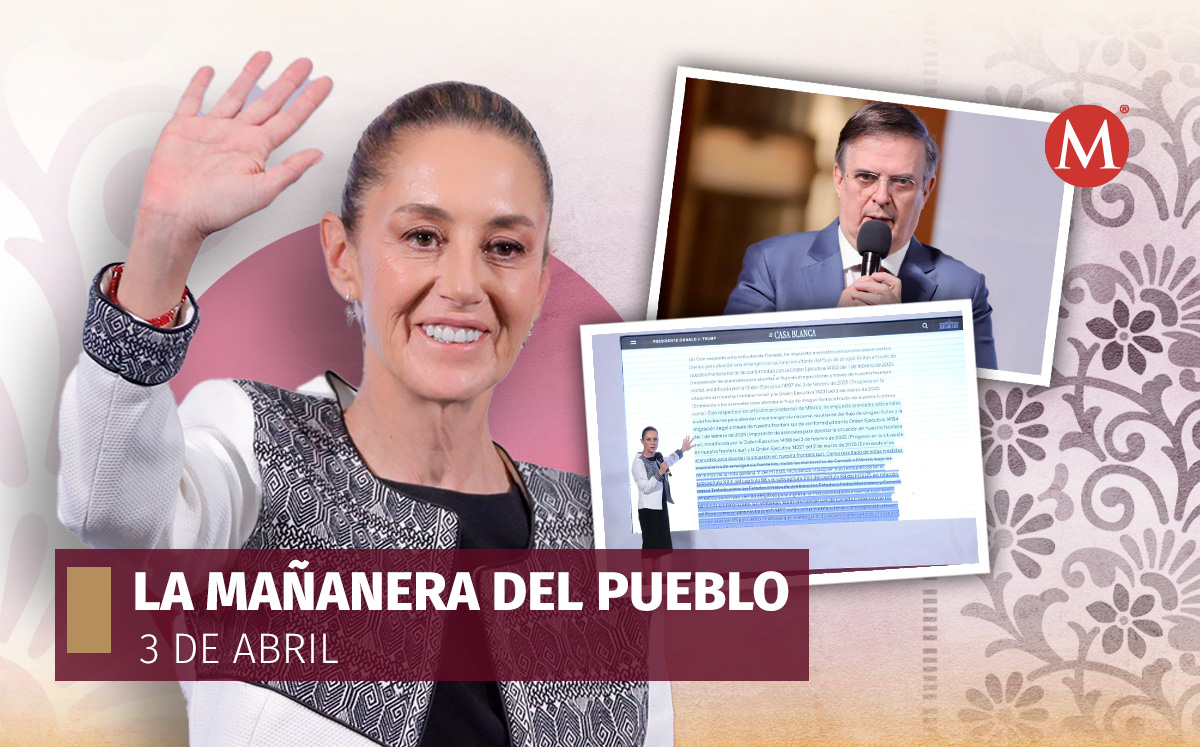 La presidenta Claudia Sheinbaum en La Mañanera del Pueblo desde Palacio Nacional. | Ariel Ojeda