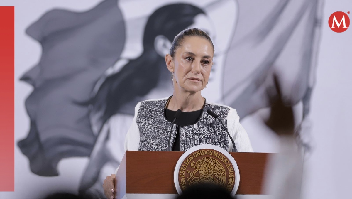 La Presidenta en su conferencia mañanera en Palacio Nacional el 3 de abril. | Ariel Ojeda