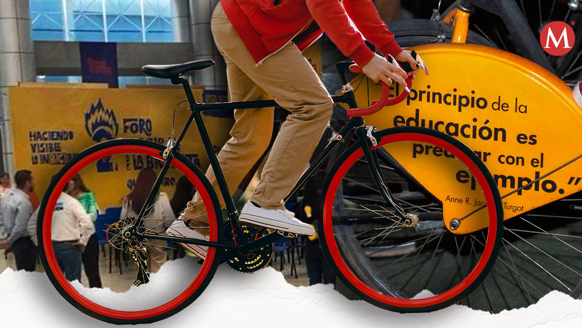 Ciclistas buscan visibilidad gubernamental para políticas de transporte sostenible y seguridad vial.| Diseño: Samantha Martínez