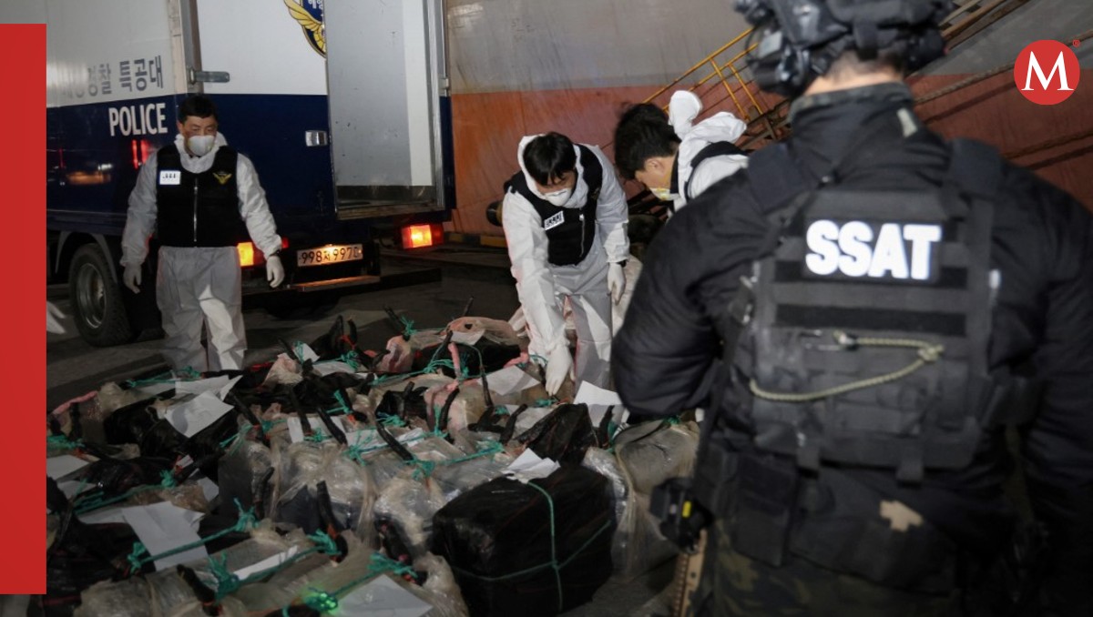 Corea del Sur incauta dos toneladas de cocaína provenientes desde México | AFP