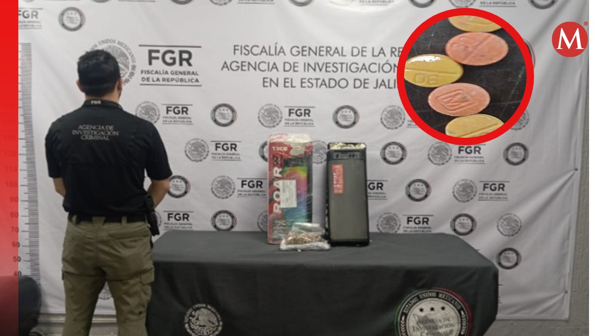 El fentanilo fue asegurado en una paquetería. (Especial)