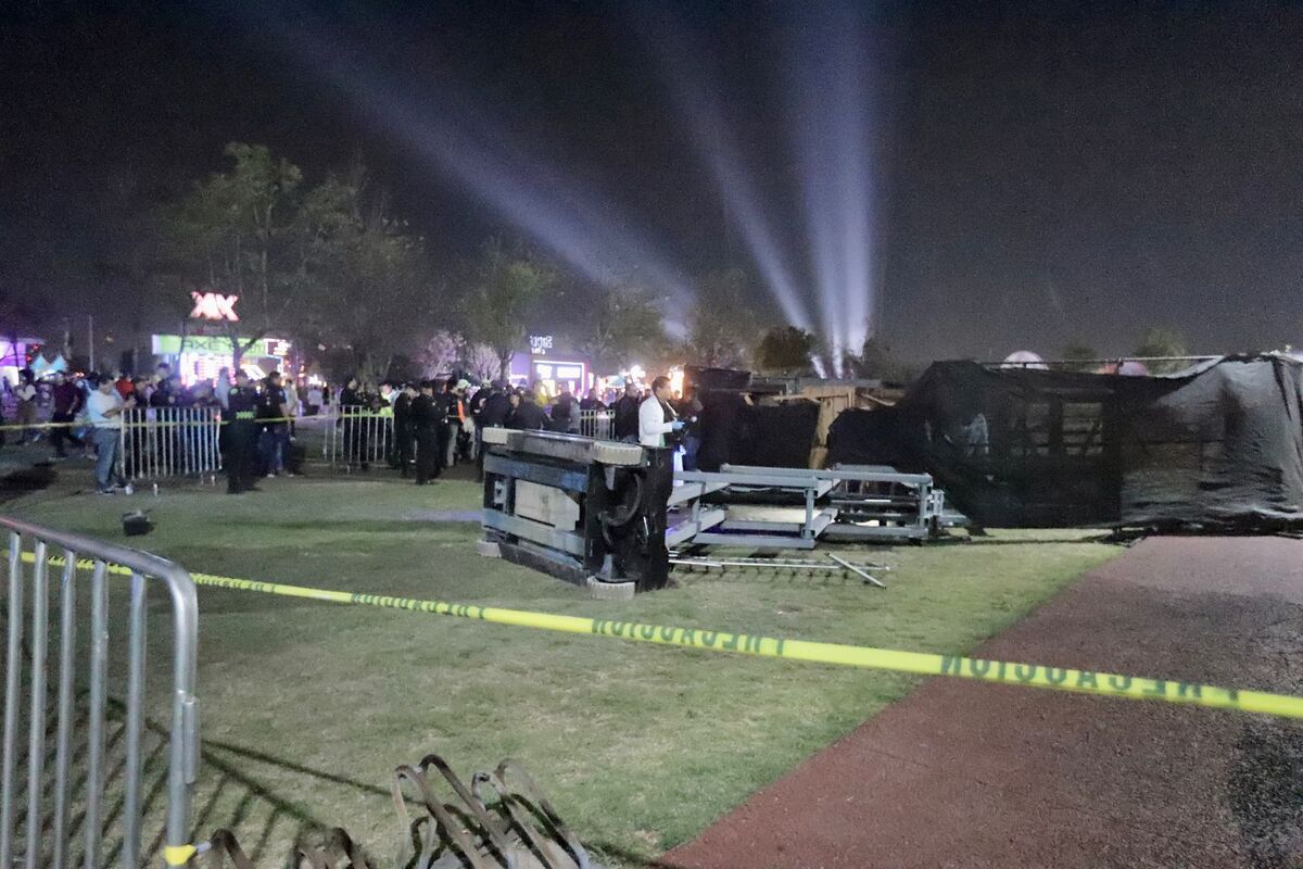 Dos fotógrafos murieron tras el colapso de una grúa en el festival Axe Ceremonia 2025. | Foto: Ariel Ojeda.