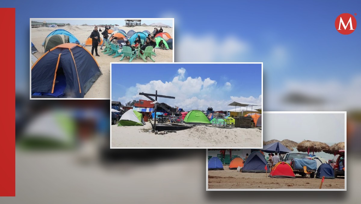 Acampar en playa Miramar. (Especial)