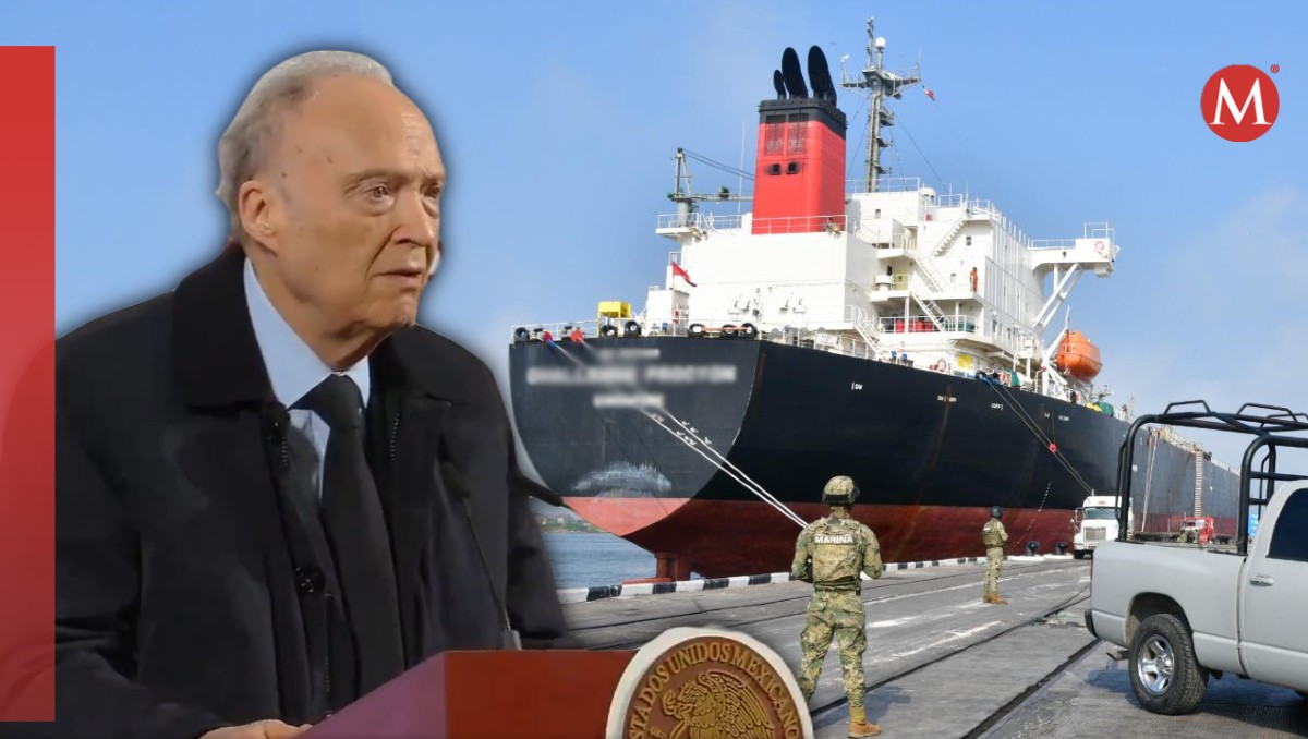 Alejandro Gertz Manero, informó que un buque cargado con diésel que atracó en el puerto de Tampico.