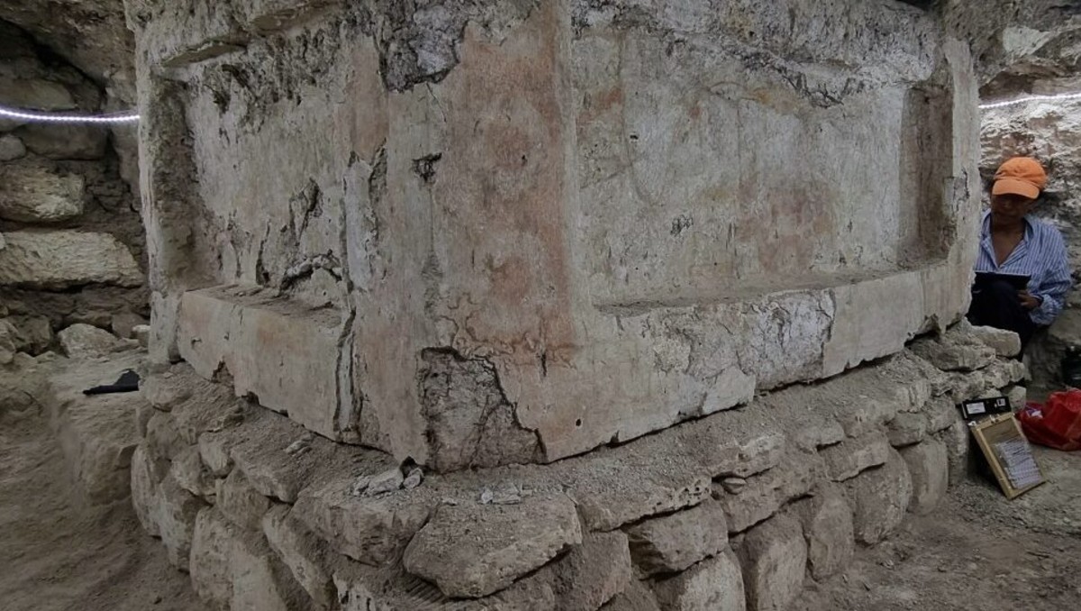 El altar fue elaborado entre el 400-450 d.C. durante el periodo Clásico maya. AFP