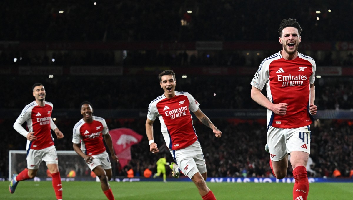 Arsenal se impone en la ida de cuartos de final de la Champions League 2025 (Reuters)