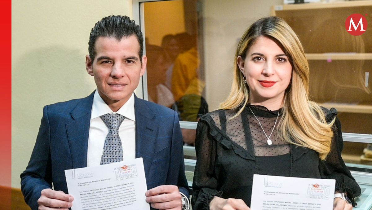 Miguel Ángel Flores y Melisa Peña, diputados de MC. | Especial