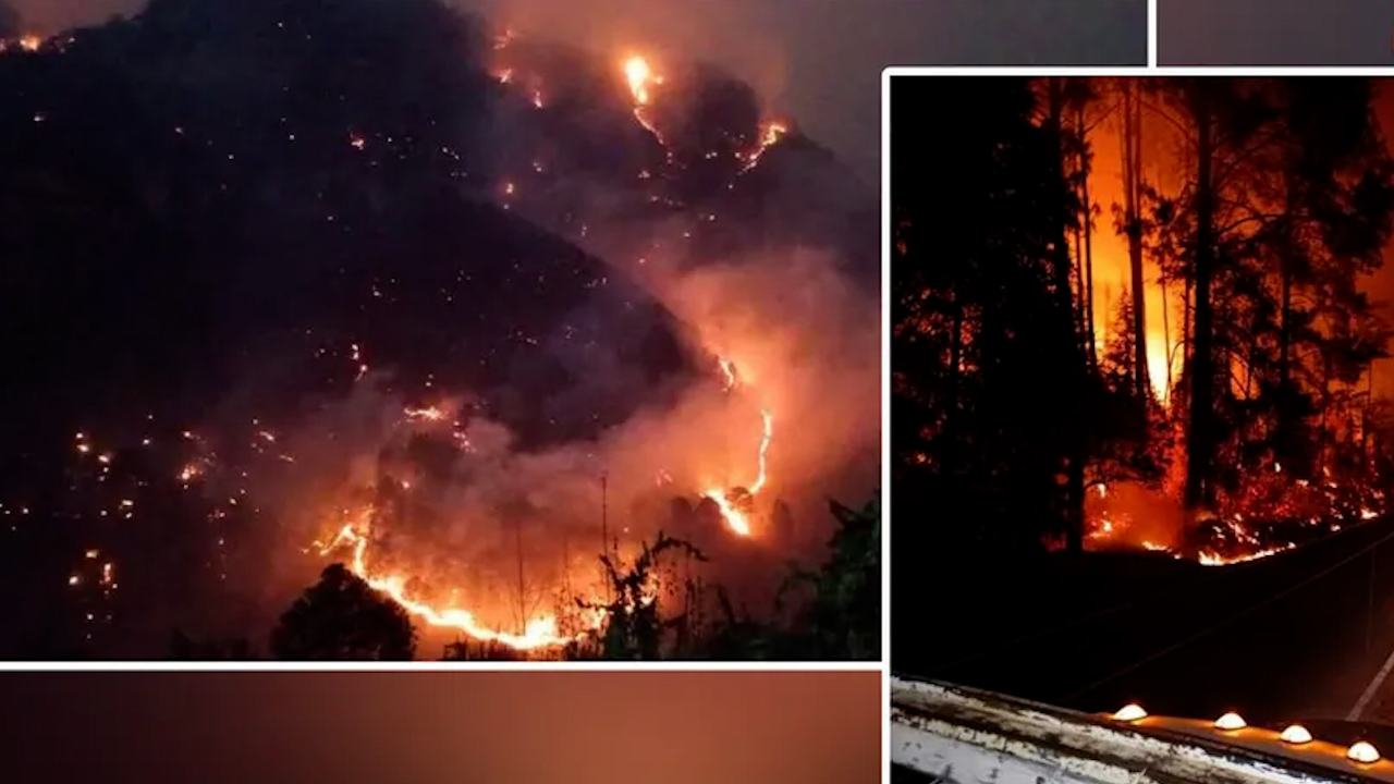 Ocuilan en emergencia: incendio forestal continúa activo