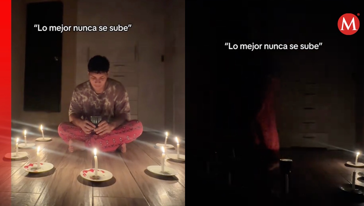 Velas se apagan en pleno video y se vuelve viral. | ESPECIAL