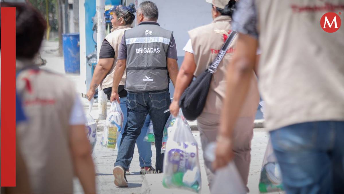 Autoridades federales y estatales recorren Reynosa tras las lluvias del 27 de marzo. | Foto: Cortesía