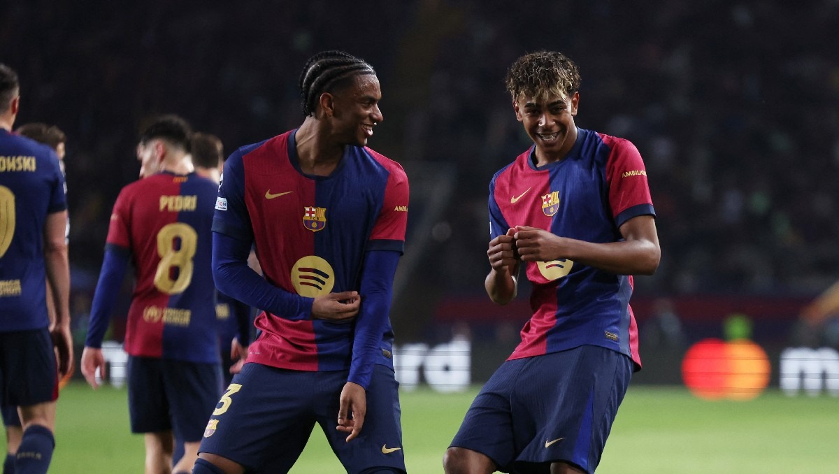 Barcelona arrasa al Dortmund con exhibición de Lamine, Raphinha y Lewa (Reuters)