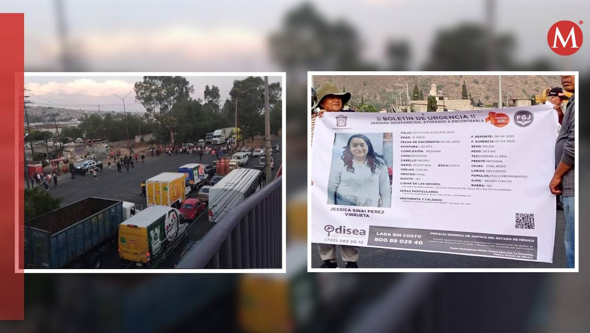Bloqueos en autopista y carretera federal México-Puebla desquician tránsito en la zona oriente del Edomex. | Fotos: Zuleyma García