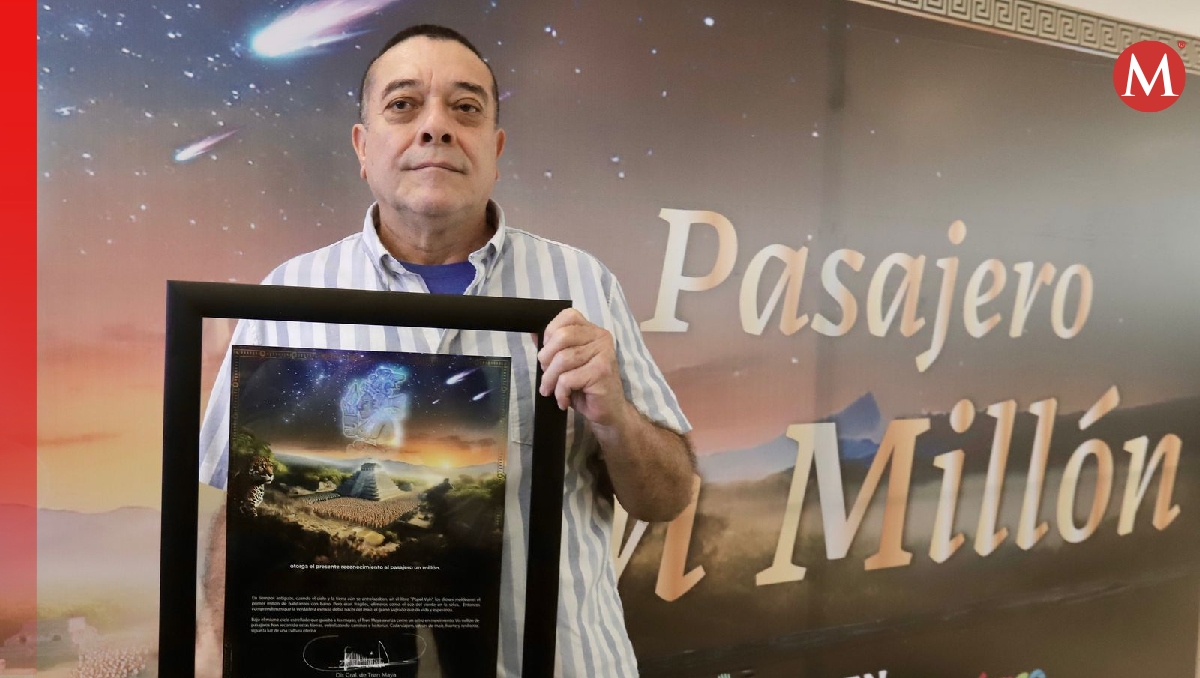 Wilber Tomás Barbosa López, de 70 años, es el pasajero un millón del Tren Maya. | Ariel Ojeda