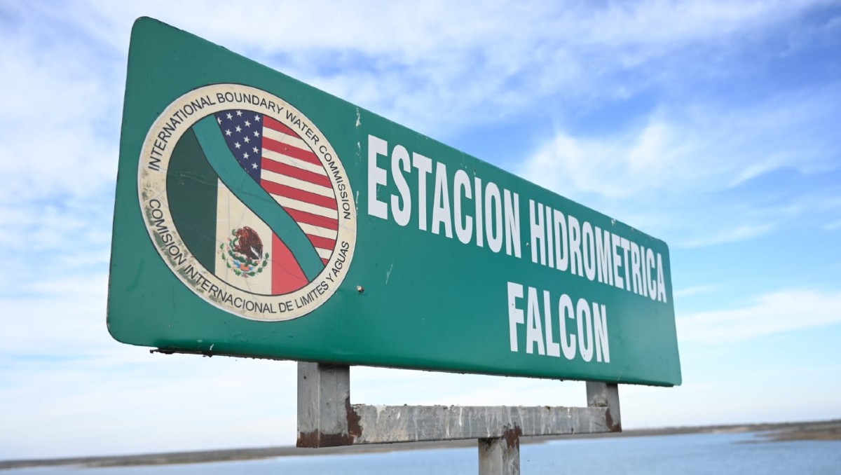 Presa Falcón, en la frontera entre México y Estados Unidos.