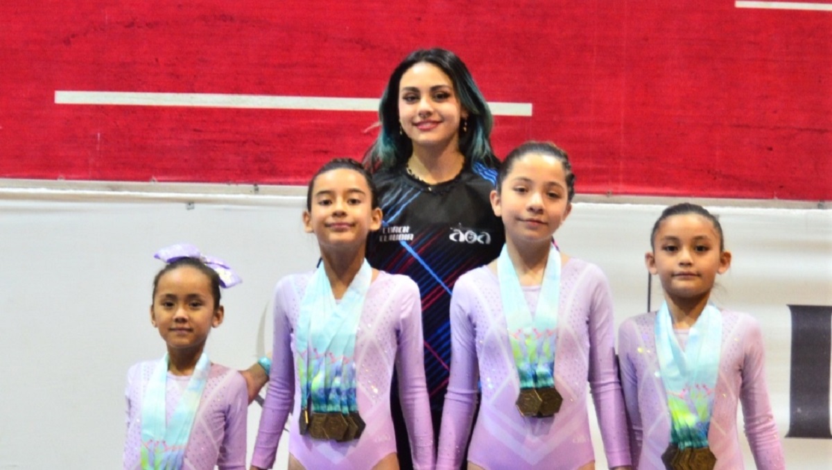 Todas las atletas de la academia ganaron un lugar en la competición. (cortesía)