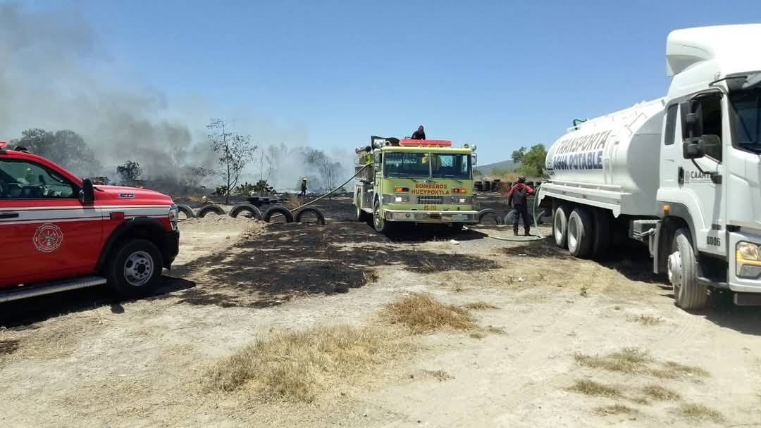 Alerta incendio en Tizayuca. (Cortesía)