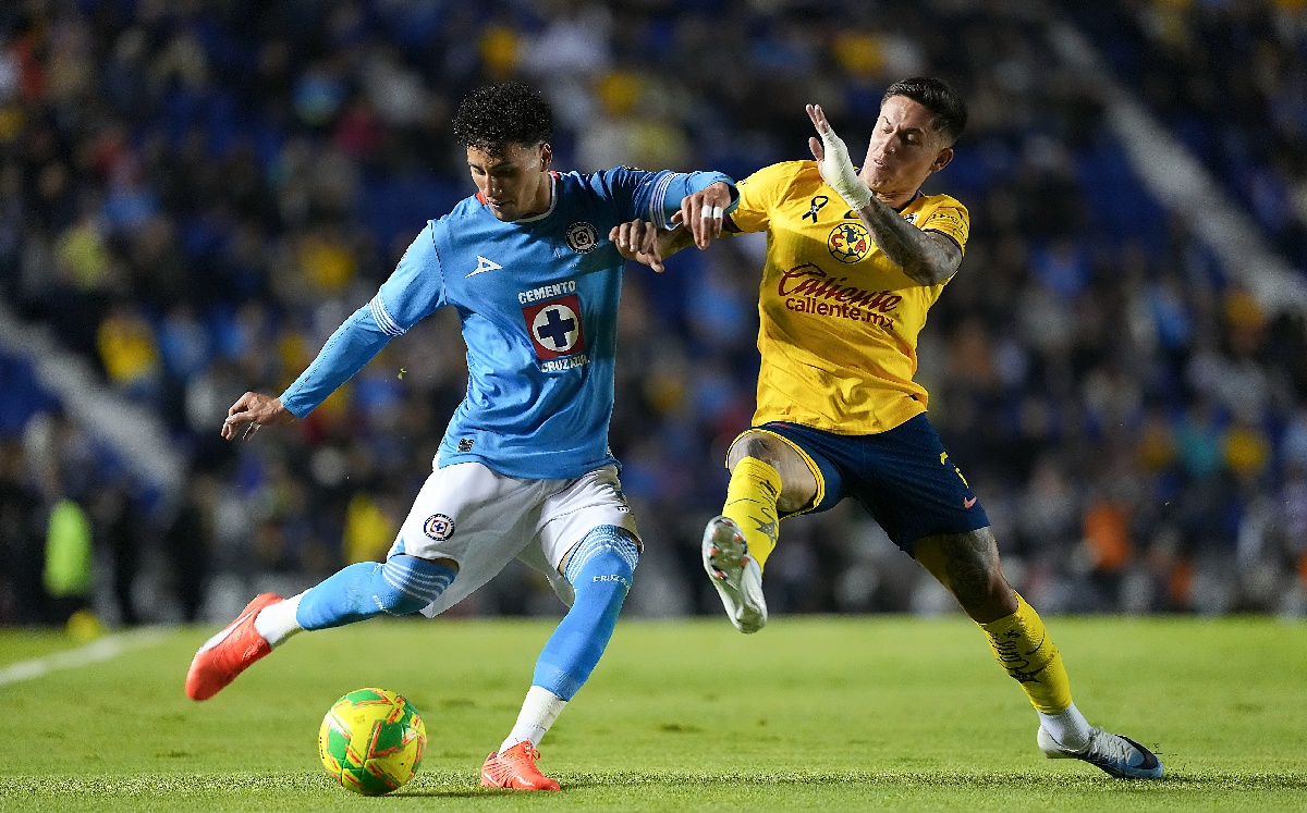 América vs Cruz Azul en partido de la Jornada 15 de Liga MX (Imago7)