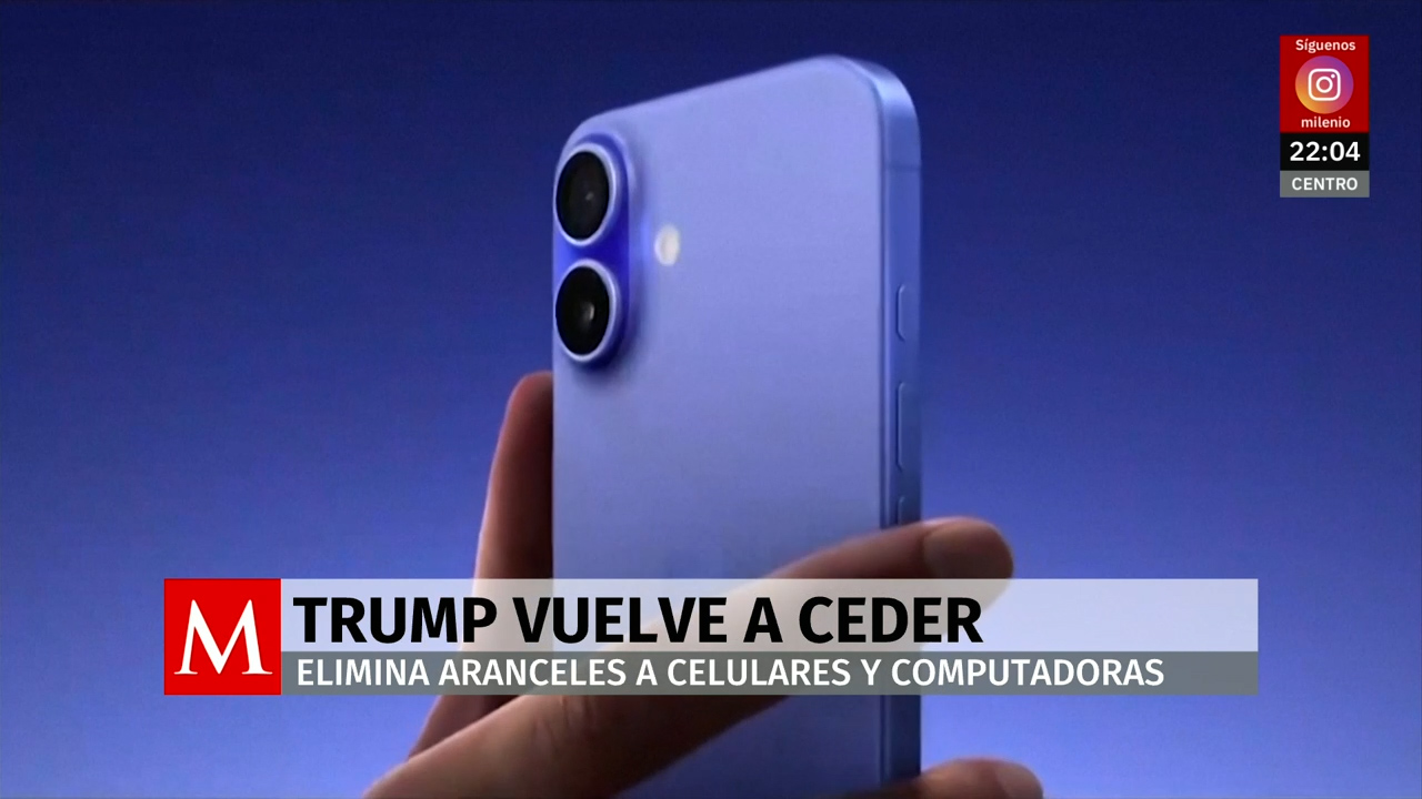 Trump exime de aranceles a celulares y computadoras para evitar impacto en consumidores