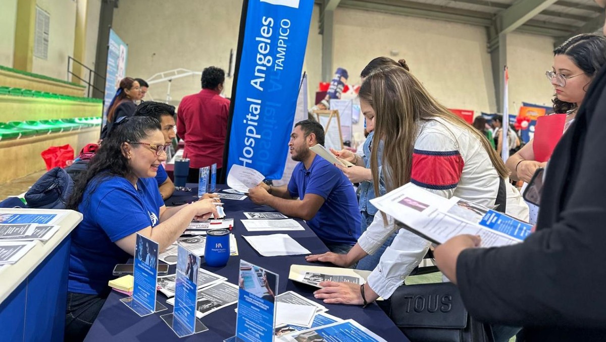 Feria del empleo realizada en Tamaulipas.