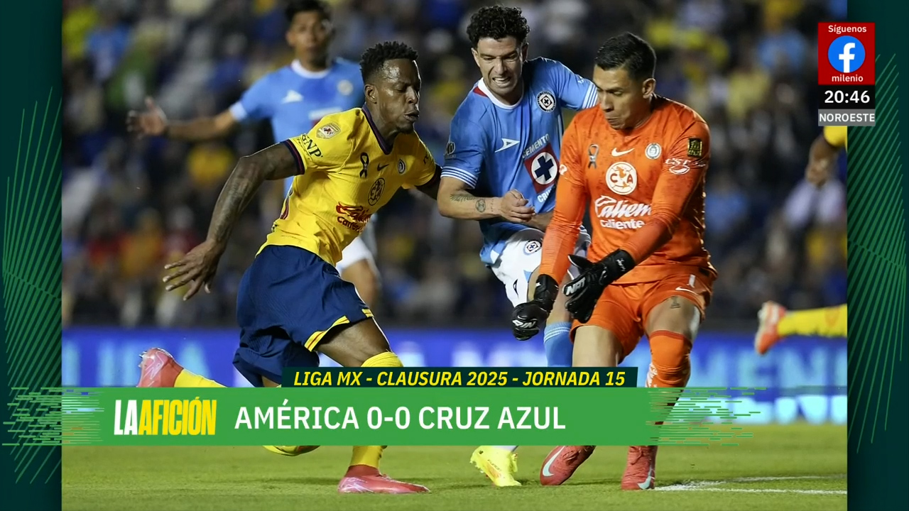 América y Cruz Azul empatan en el cierre de su intensa trilogía del Clásico Joven