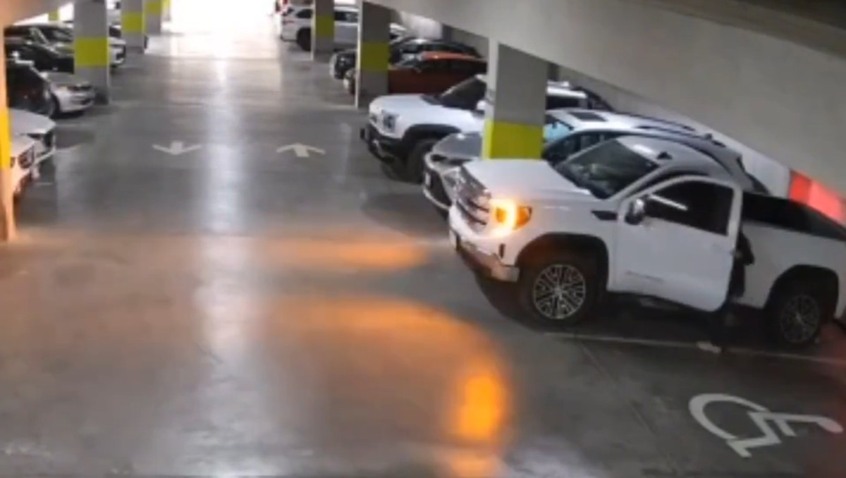 El ladrón logró abrir la puerta del conductor en una plaza comercial en Monterrey / Especial