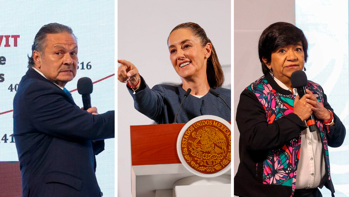 La Presidenta en su conferencia mañanera de Palacio Nacional hoy 14 de abril.| Cuartoscuro
