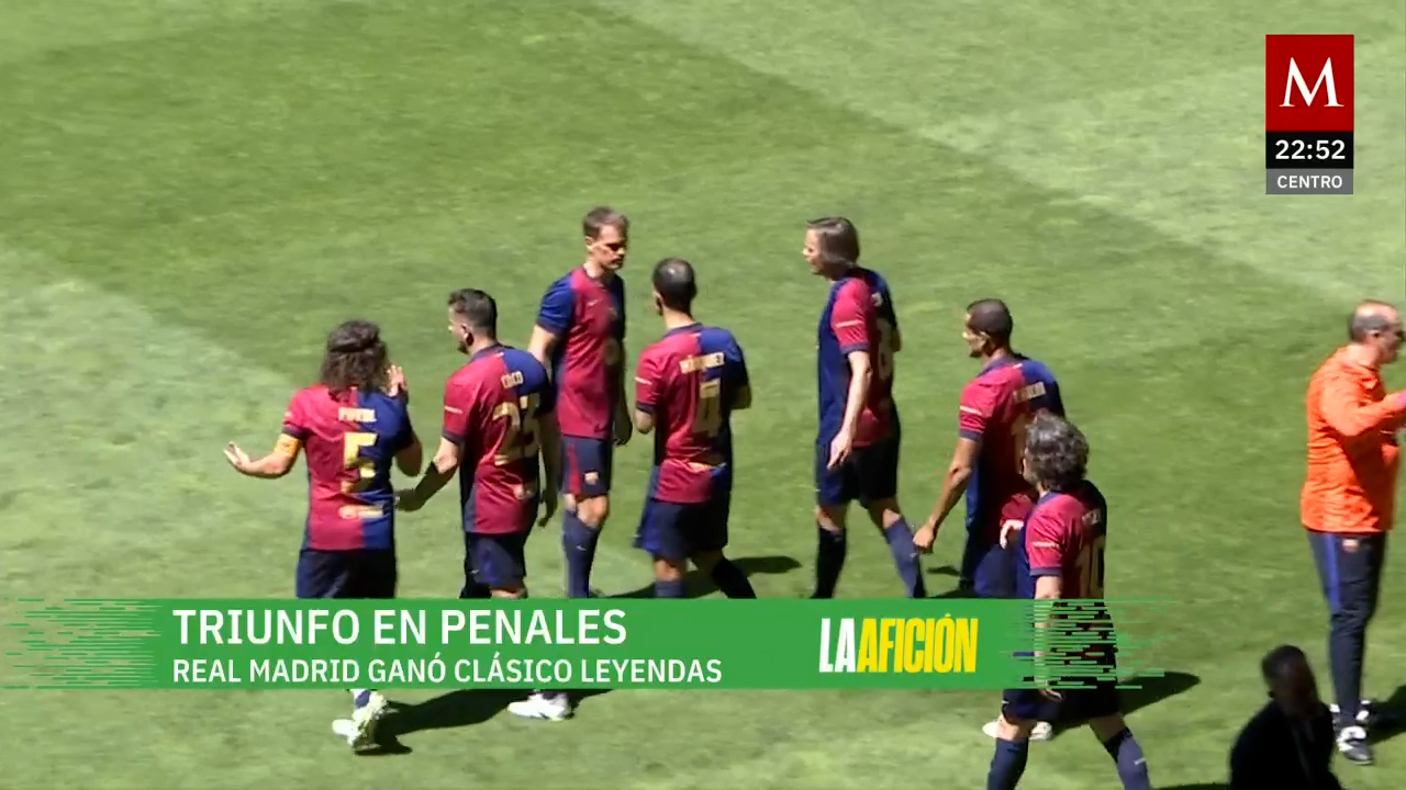 Real Madrid vence al Barcelona en penales en emocionante Clásico de Leyendas