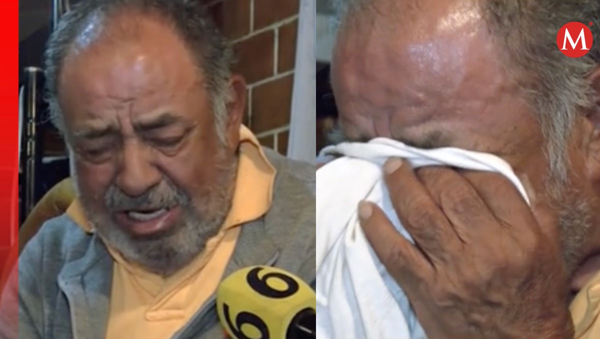 Abuelito llora por su esposa fallecida. | ESPECIAL