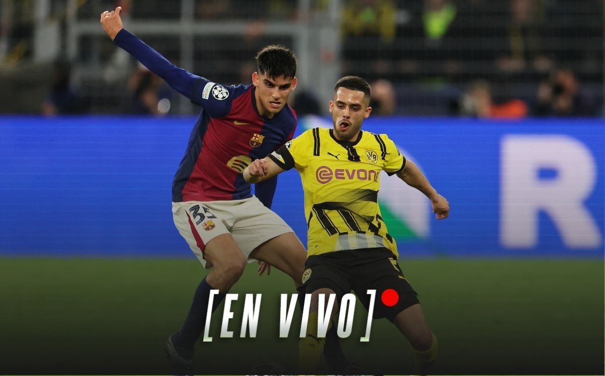 Borussia Dortmund ya le gana al Barcelona en la vuelta de cuartos de final de la Champions League 2025 (Reuters)