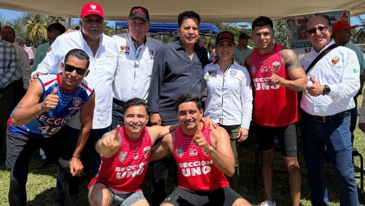 Atletas de la Sección Uno del Sindicato Petrolero.