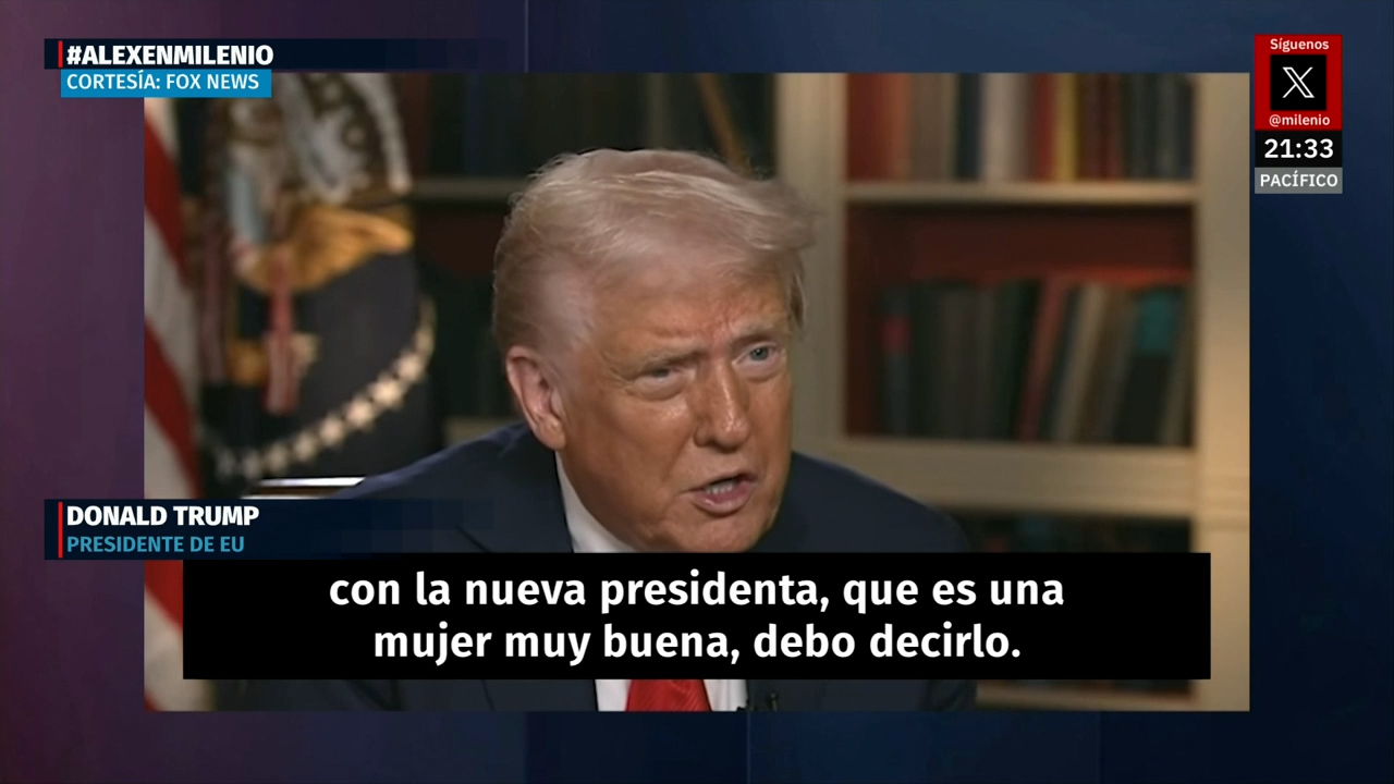 Trump asegura que México colabora pero está asustado por los cárteles