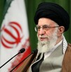 El líder supremo de Irán, el ayatolá Ali Jamenei, en su mensaje a la nación. (AFP)